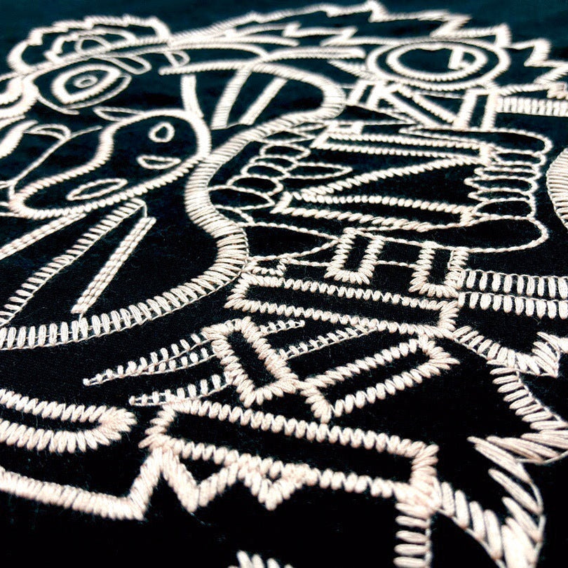 Kenzo Capsule Expedition Tiger Embroidered T-shirt 'Black' - Hype Vault 