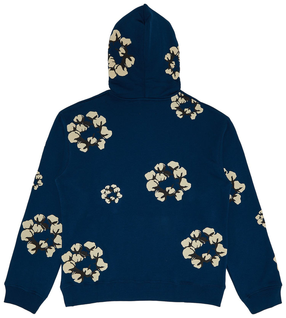 Denim Tears x Cactus Plant Flea Market Cactus Tears Wreath Hoodie 'Navy' | Hype Vault