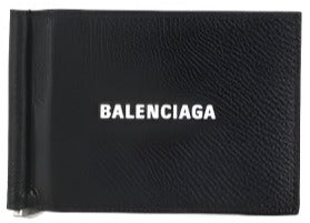 Balenciaga Cash Moneyclip Wallet In Black Grained Calfskin | Hype Vault Kuala Lumpur