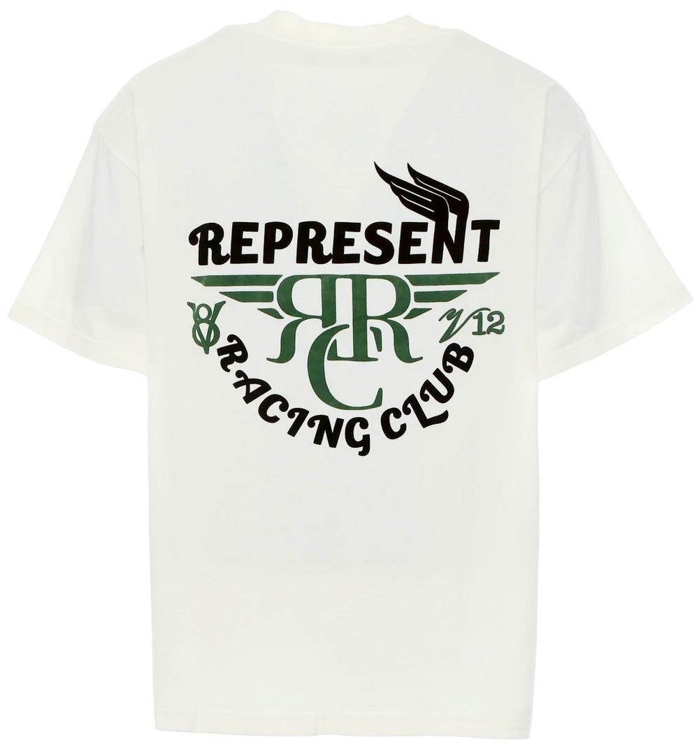 Represent Racing Club T-Shirt Flat White | Hype Vault Kuala Lumpur