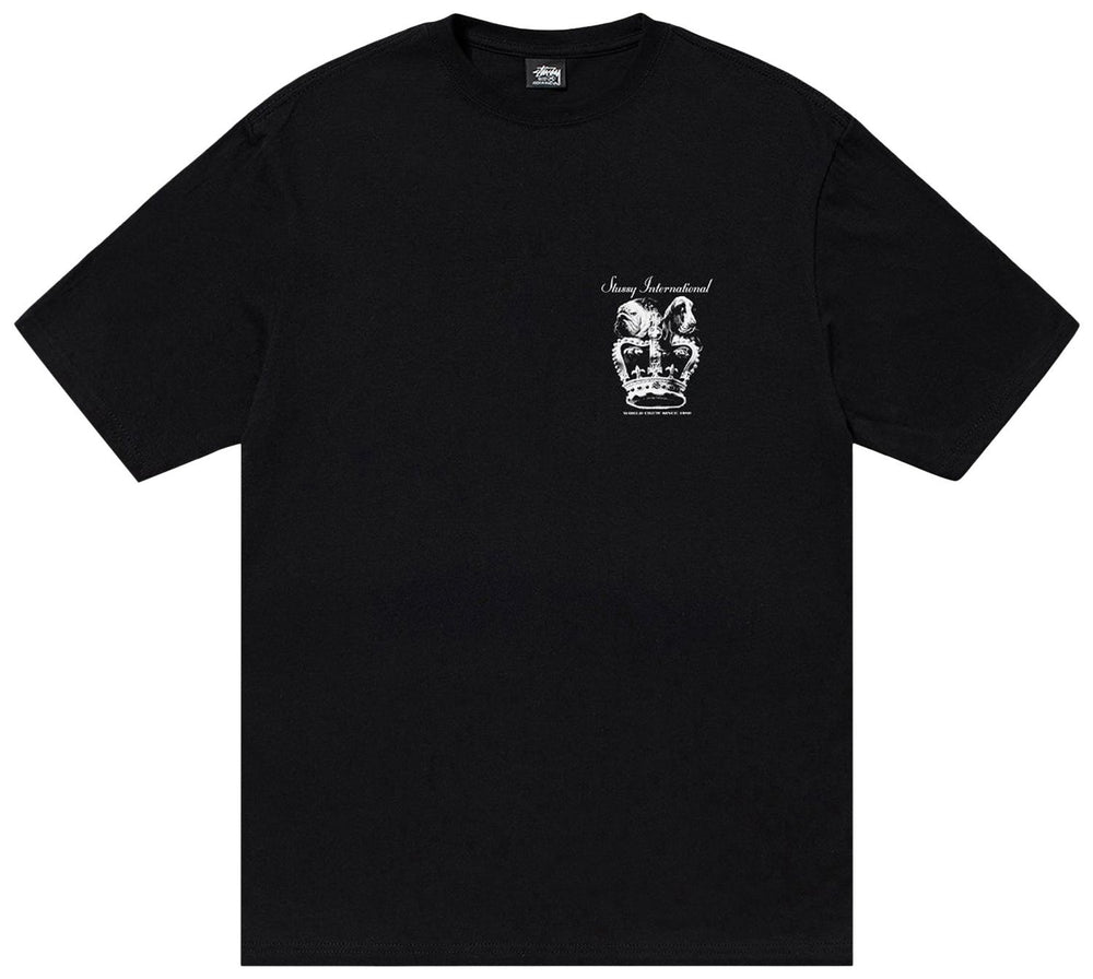 Stussy Dog Crown Tee 'Black' (FW24) | Hype Vault