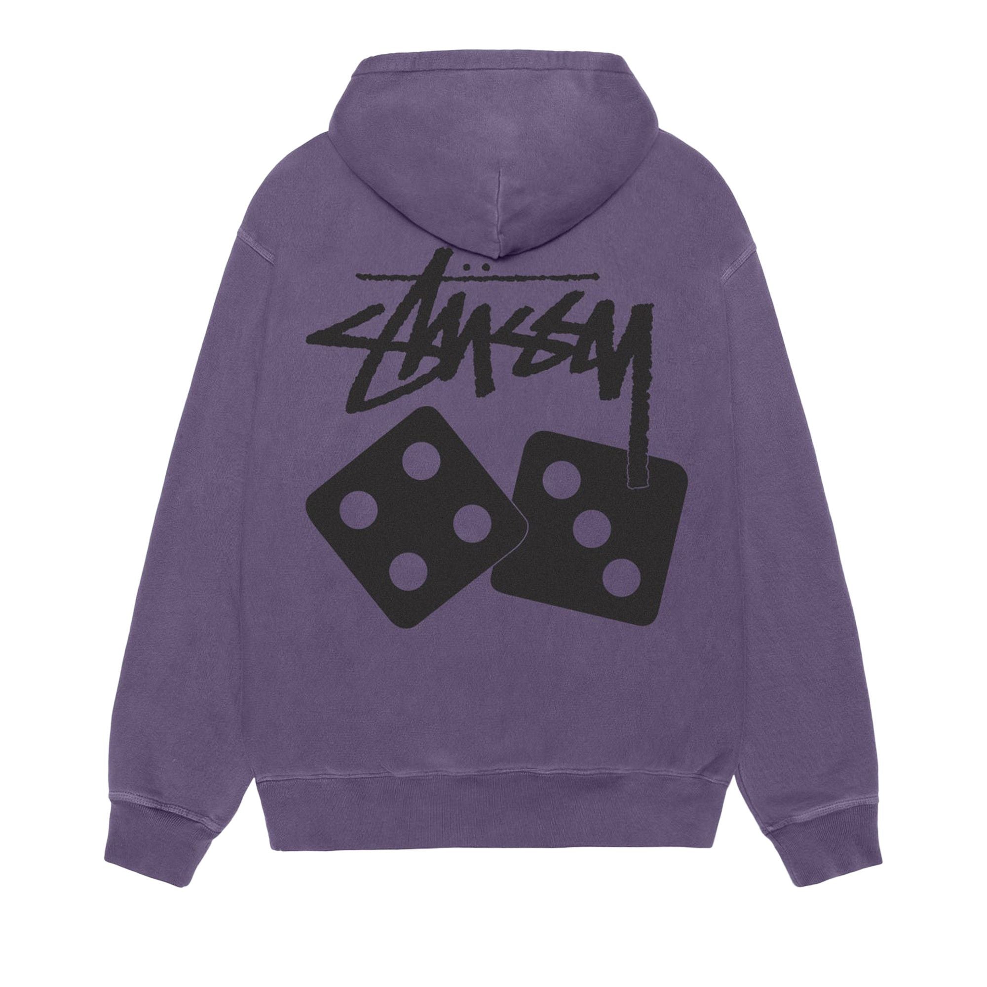 Stussy Dice Hoodie Pigment Dyed 'Grape' (SS25) – Hype Vault