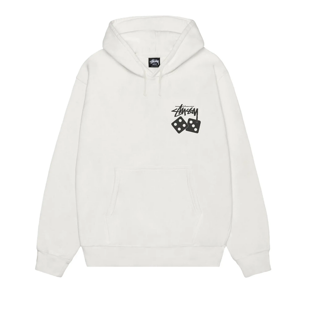 Stussy Dice Hoodie Pigment Dyed 'Off-White' (SS25) – Hype Vault Stussy Dice Hoodie Pigment Dyed 'Off-White' (SS25) – Hype Vault