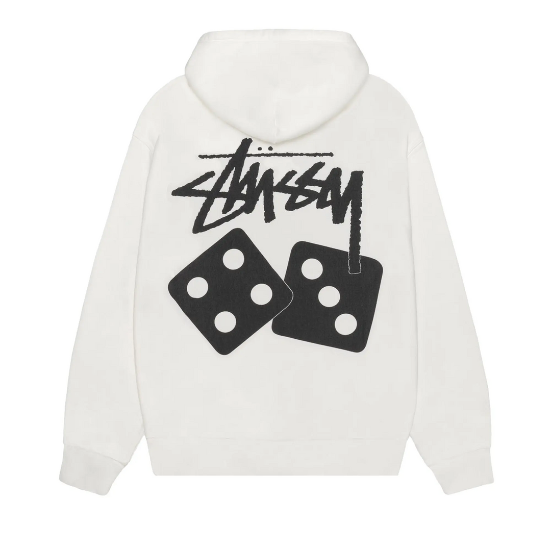 Stussy Dice Hoodie Pigment Dyed 'Off-White' (SS25) – Hype Vault Stussy Dice Hoodie Pigment Dyed 'Off-White' (SS25) – Hype Vault