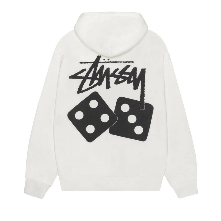 Stussy Dice Hoodie Pigment Dyed 'Off-White' (SS25)