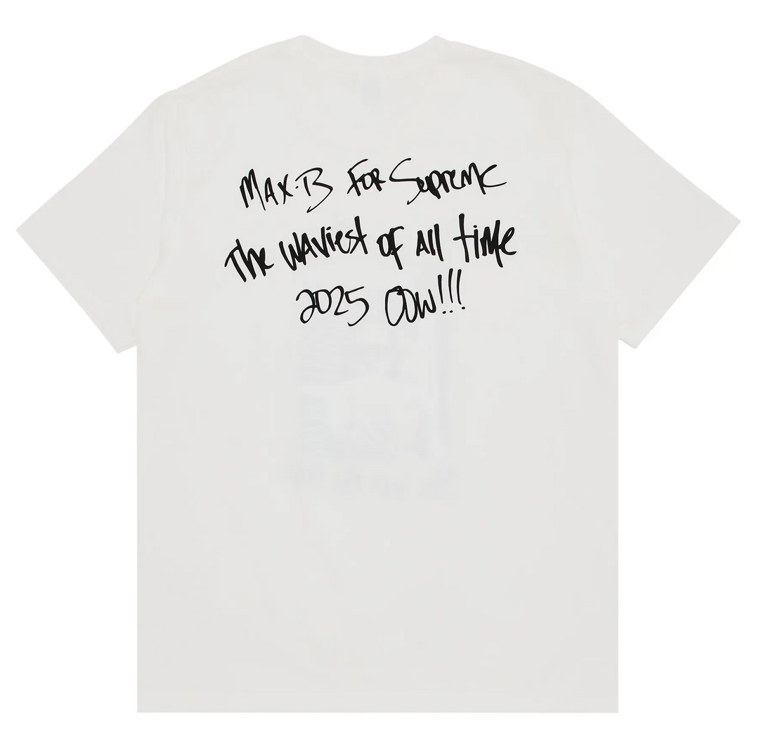 Supreme Max B Tee White (SS25)