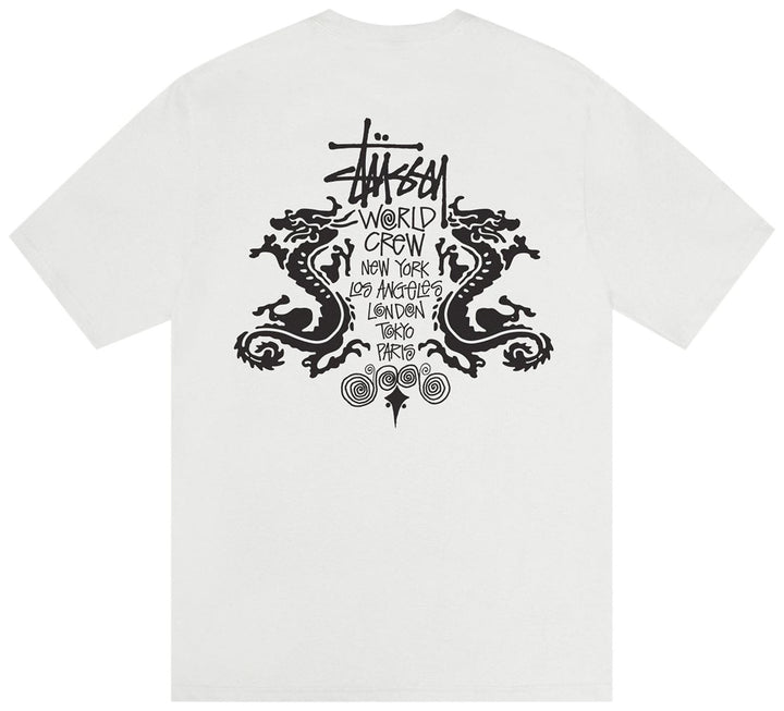 Stussy Double Dragon Pigment Dyed Tee Natural | Hype Vault
