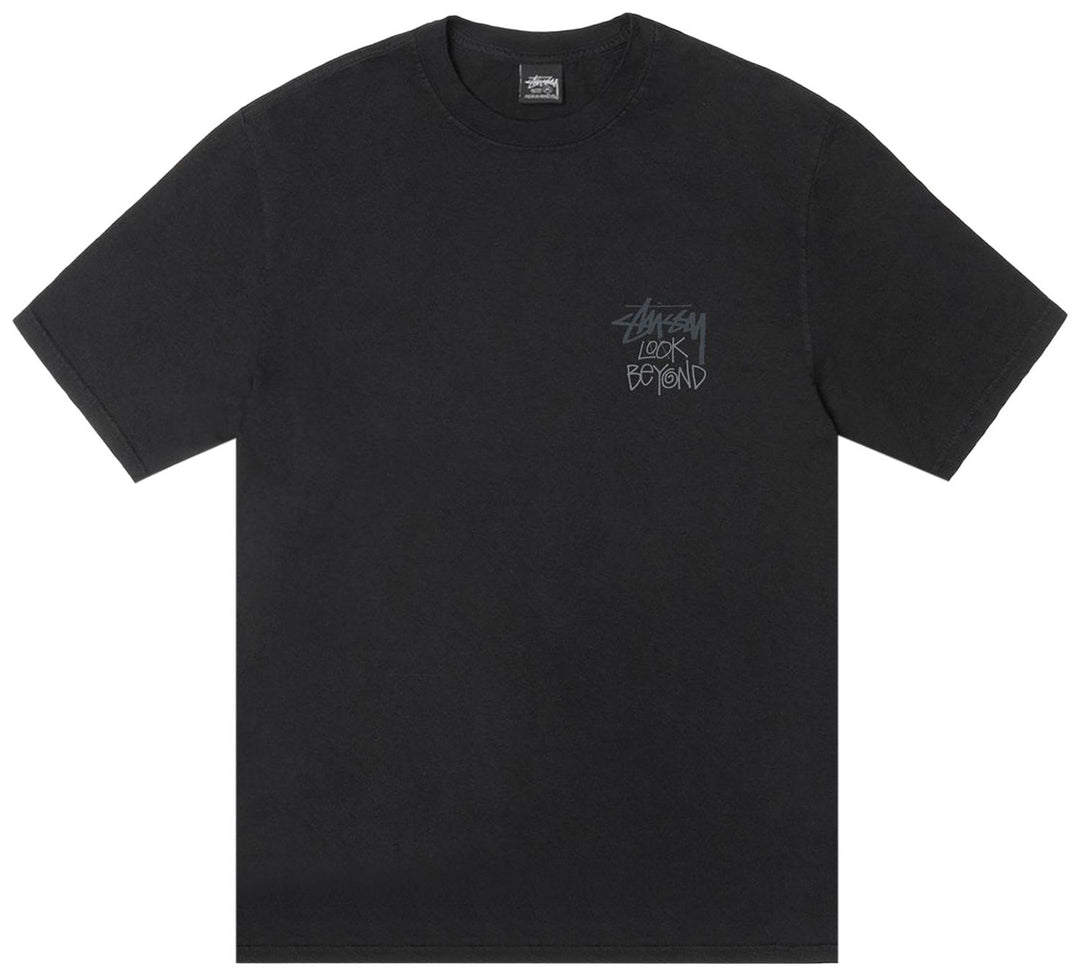 Stussy Look Beyond Pigment Dyed Tee ‘Black’ | Hype Vault