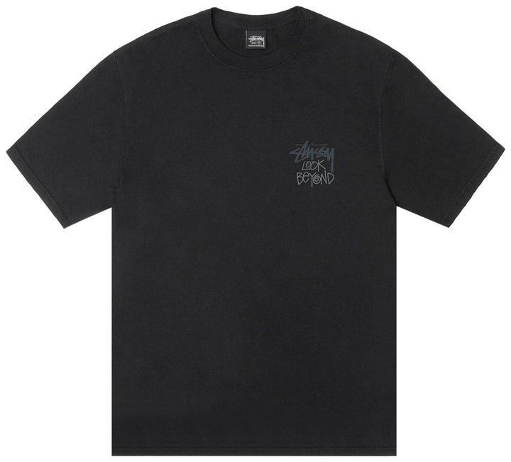 Stussy Look Beyond Pigment Dyed Tee ‘Black’ | Hype Vault