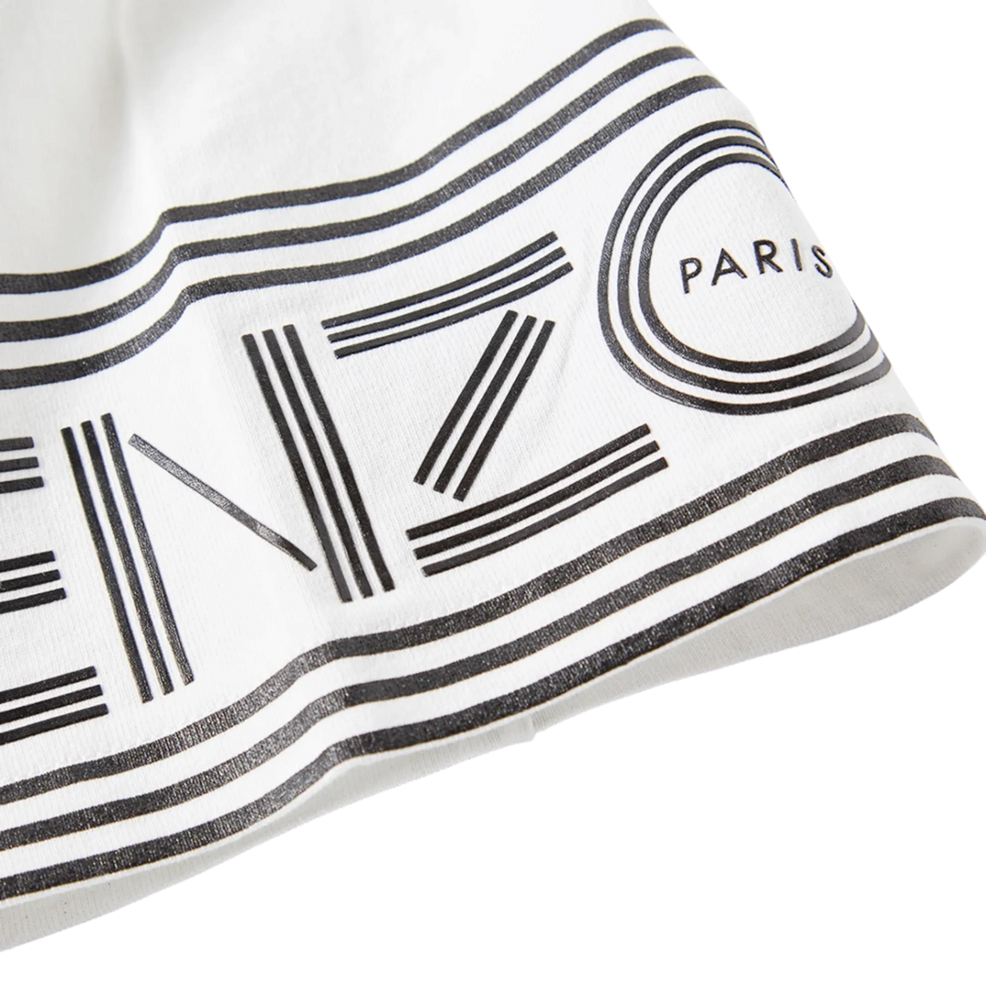 Kenzo Cuff Logo Cotton Short Sleeve T-Shirt 'White' - Hype Vault 