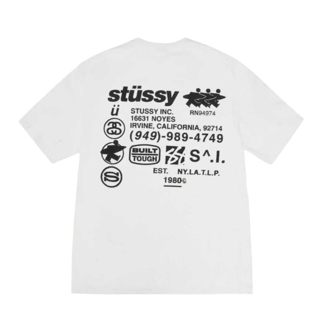 Stussy DNA Pigment Dyed Tee White | Hype Vault