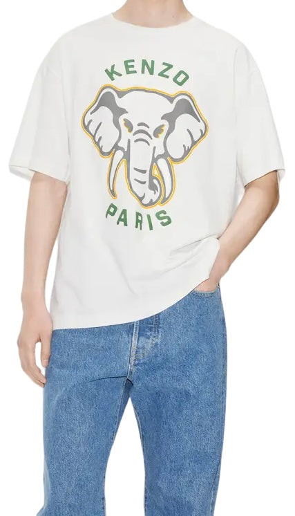 ★KENZO★ Elephant Hawaiian Shirt Off White FD55CH1135DE02 F Buy Kenzo Bowling Elephant Hawaian Shirt 'Off White