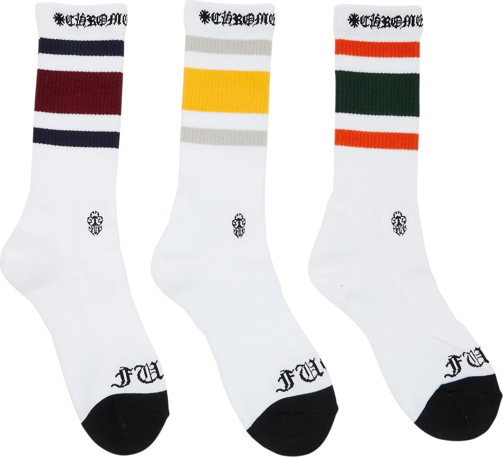 Chrome Hearts 3-Pack Miami Socks Multi – Hype Vault
