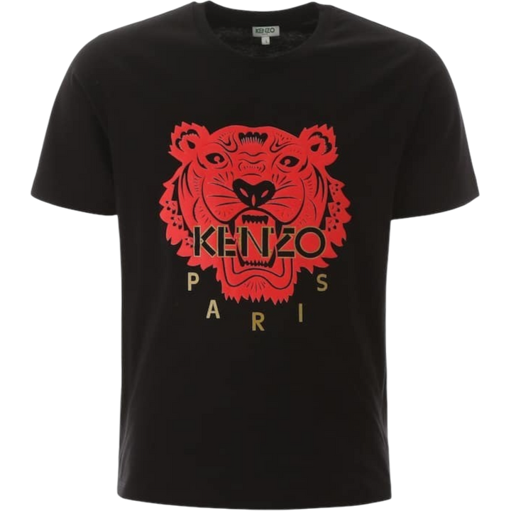 Kenzo 3D Red Tiger Logo T-Shirt 'Black'