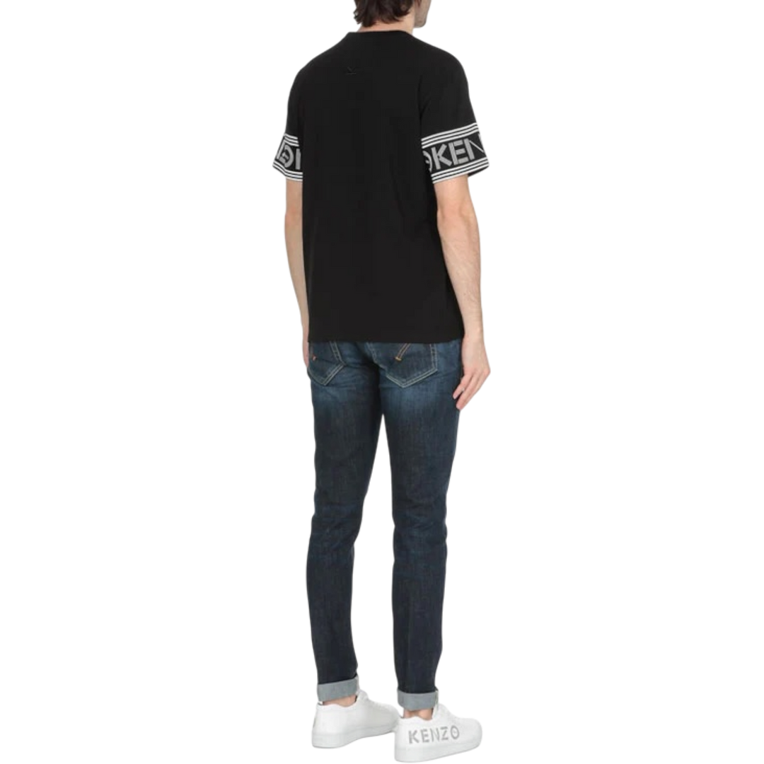 Kenzo Cuff Logo Cotton Short Sleeve T-Shirt 'Black' (SS21) - Hype Vault 