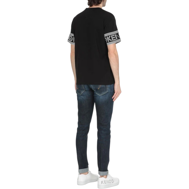 Kenzo Cuff Logo Cotton Short Sleeve T-Shirt 'Black' (SS21) - Hype Vault 