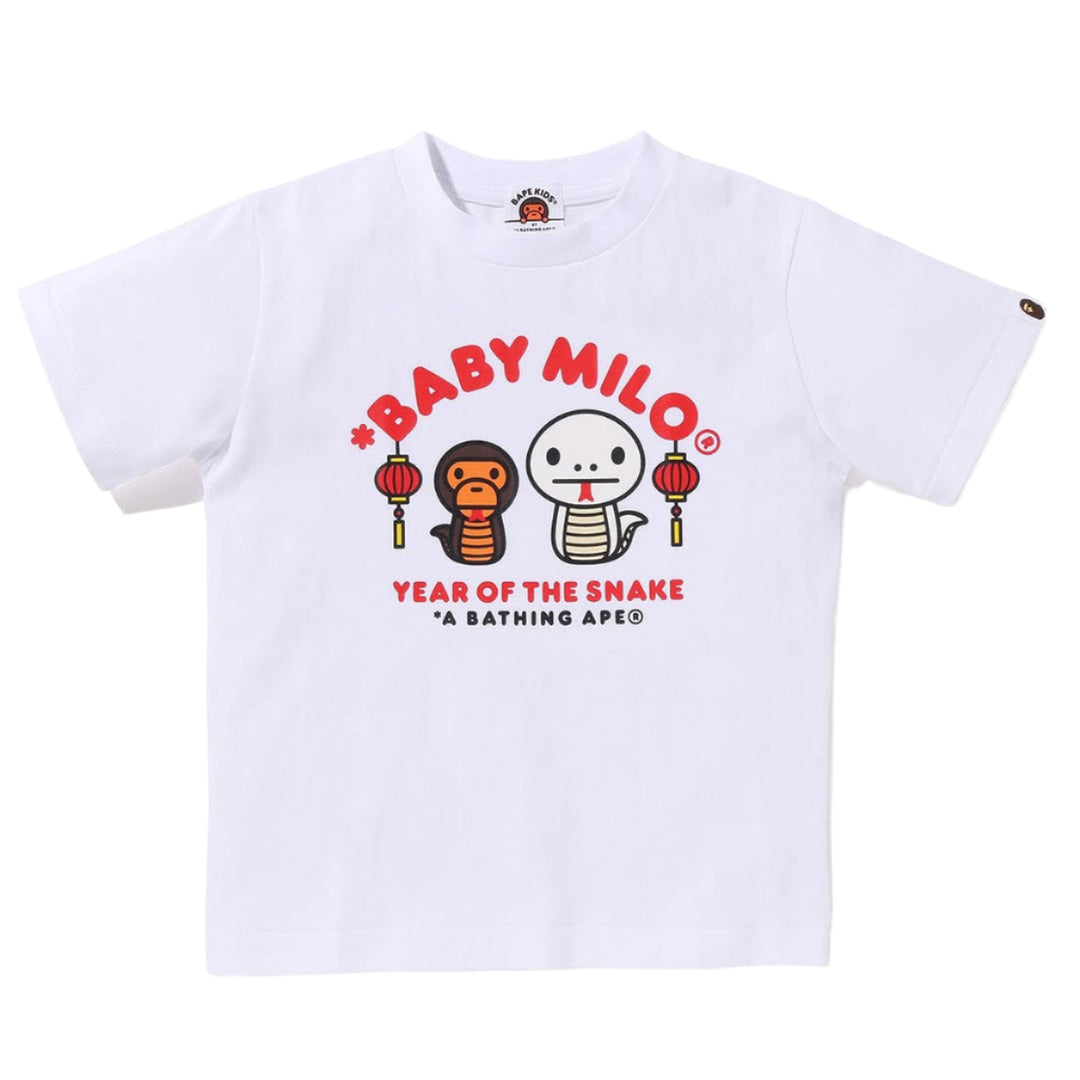 BAPE Kids Year of the Snake Baby Milo Tee White | Hype Vault