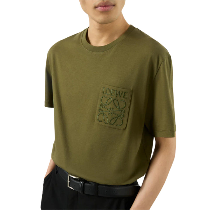 Loewe Anagram ‘Green’ T-Shirt with Pocket | Hype Vault