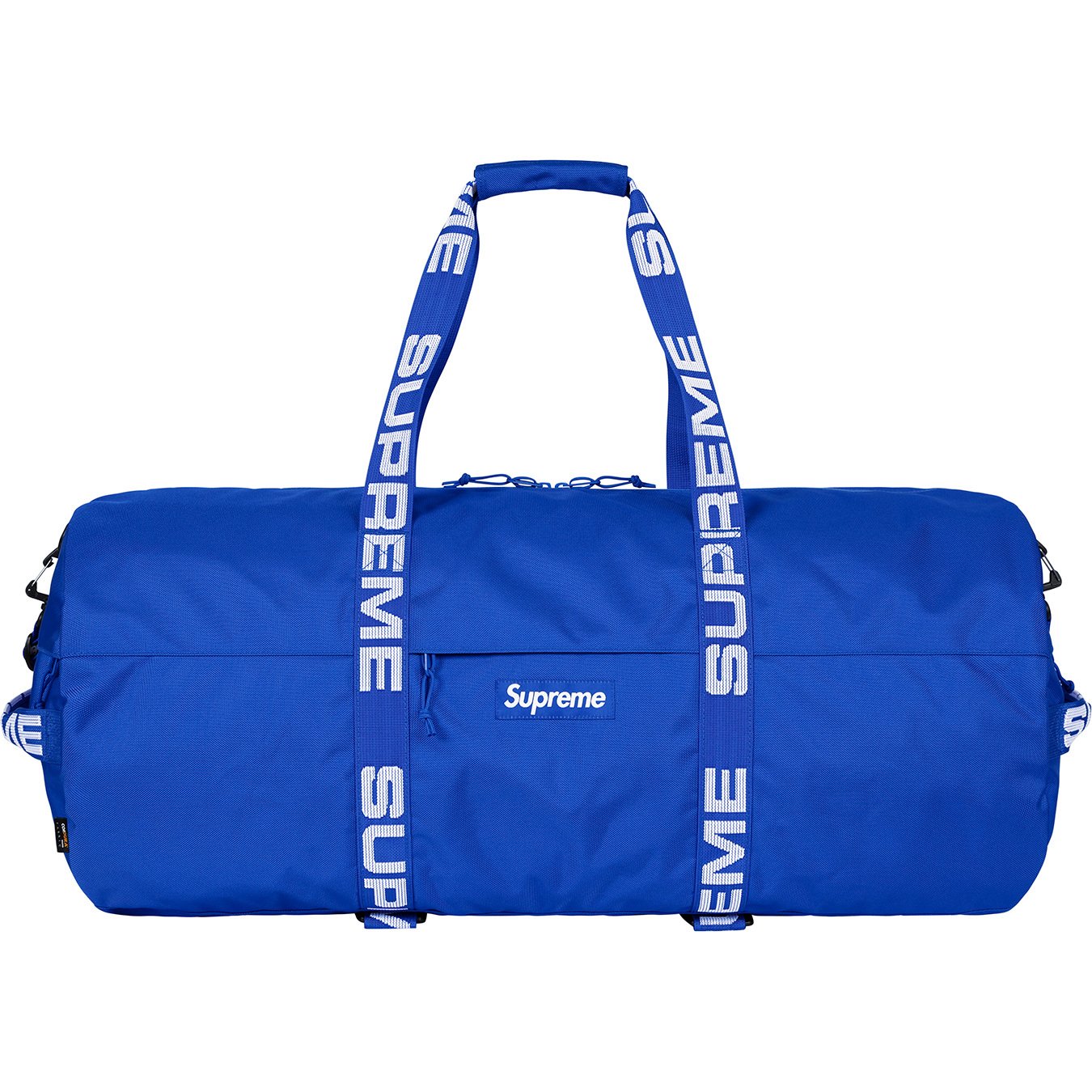 Supreme ss18 cheap duffle bag size