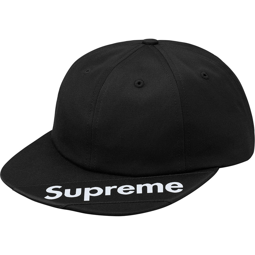 Supreme Visor Label 6-Panel Black (SS18) | Hype Vault Kuala Lumpur | Asia's Top Trusted High-End Sneakers and Streetwear Store