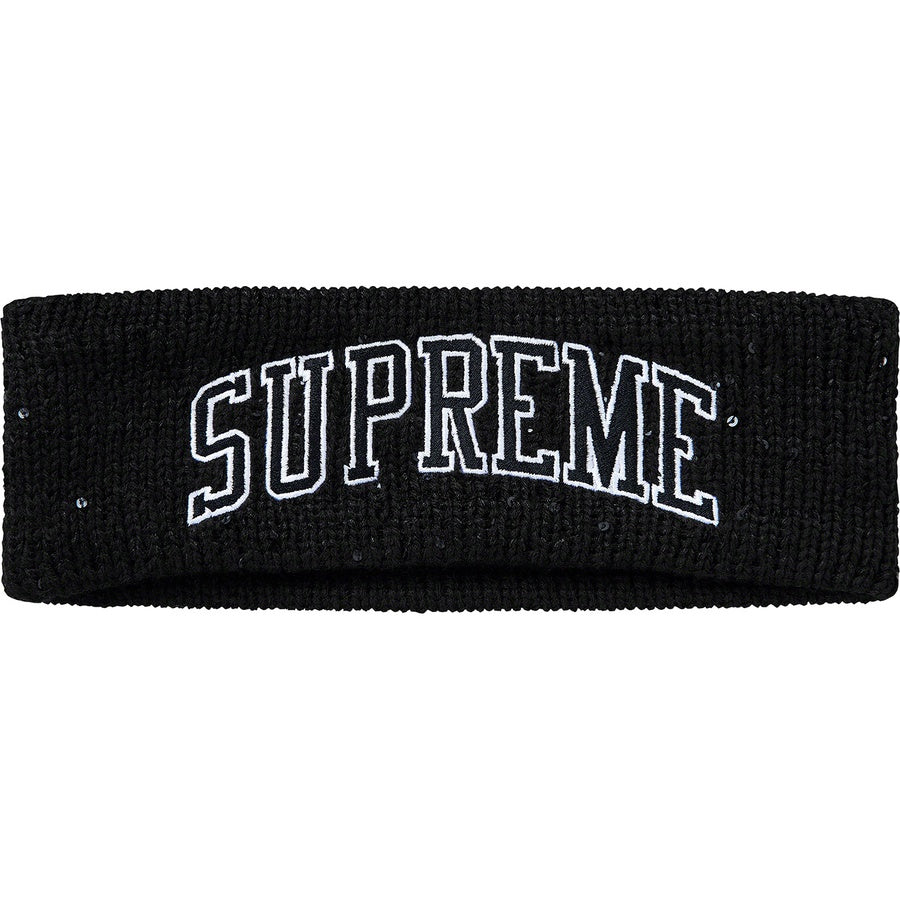 Supreme New Era Sequin Arc Logo Headband Black | Hype Vault Kuala Lumpur | Asia's Top Trusted High-End Sneakers and Streetwear Store