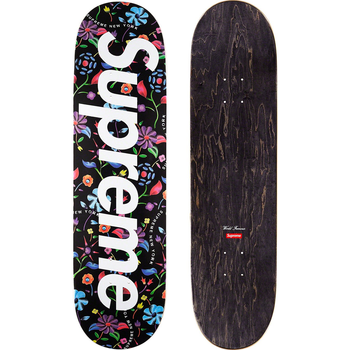 Supreme Airbrushed Floral Skateboard Deck Black – Hype Vault