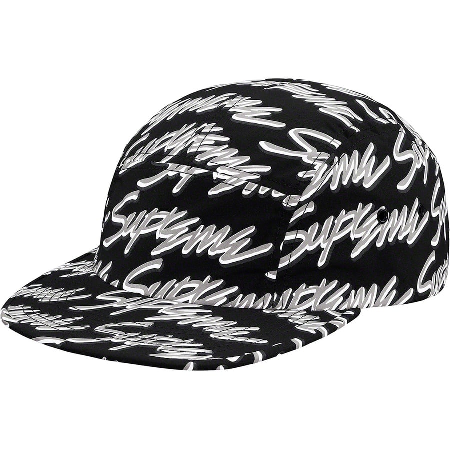 Supreme Signature Script Logo Camp Cap Black | Hype Vault Kuala Lumpur | Asia's Top Trusted High-End Sneakers and Streetwear Store