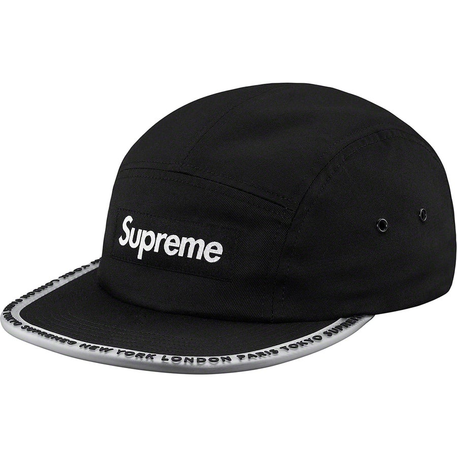 Supreme Worldwide Visor Tape Camp Cap Black | Hype Vault Kuala Lumpur | Asia's Top Trusted High-End Sneakers and Streetwear Store