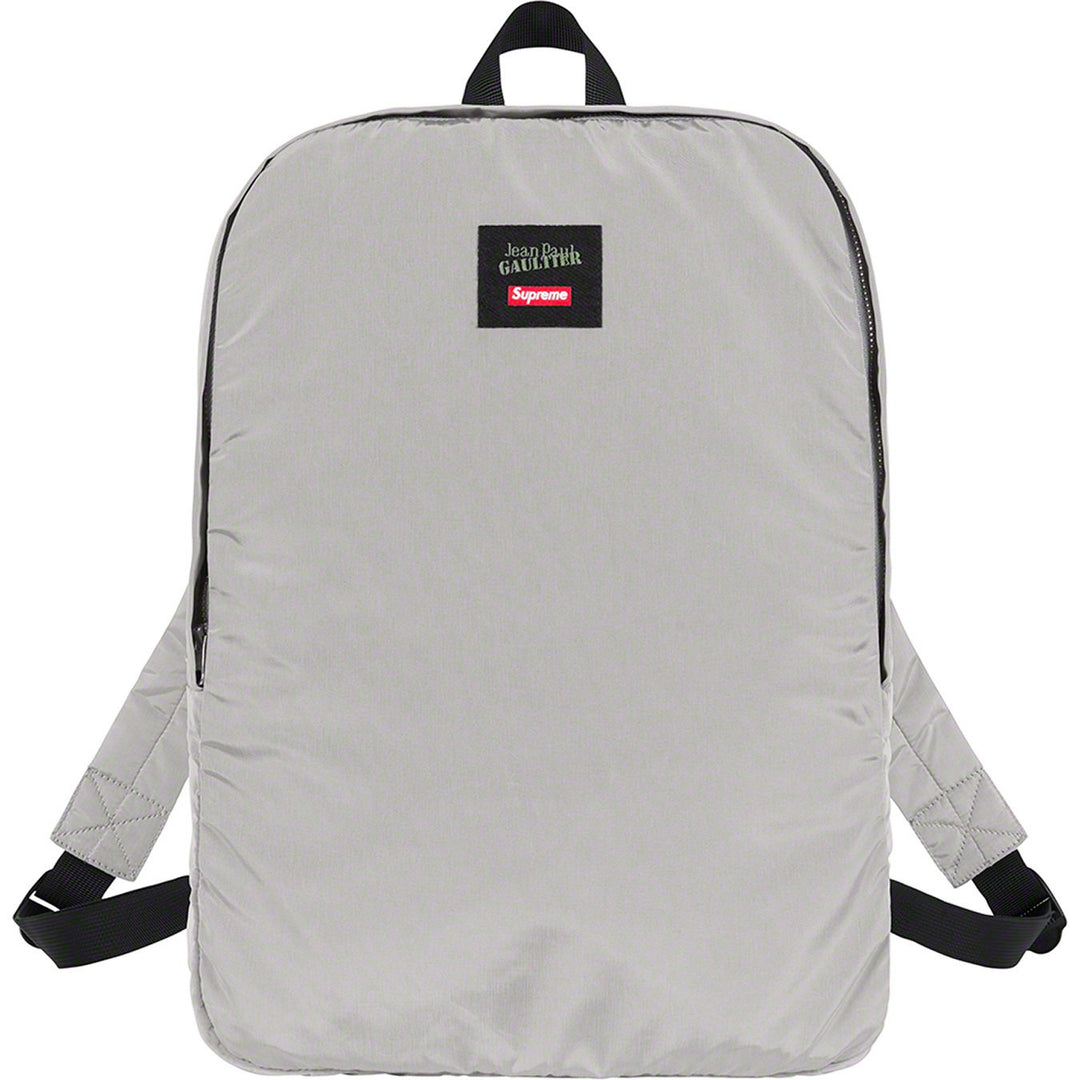 Supreme Jean Paul Gaultier Reversible Backpack MA-1 Jacket Silver | Hype Vault Kuala Lumpur | Asia's Top Trusted High-End Sneakers and Streetwear Store