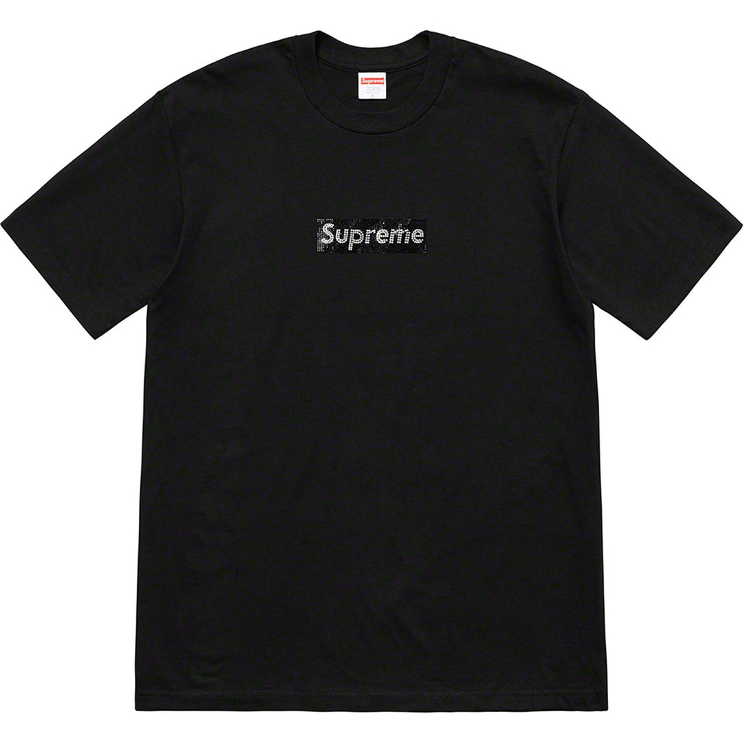 Supreme Swarovski Box Logo Tee Black | Hype Vault Kuala Lumpur | Asia's Top Trusted High-End Sneakers and Streetwear Store