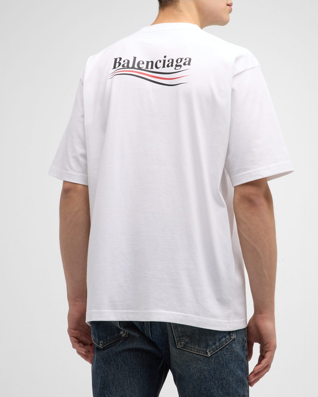 Balenciaga Political Campaign Logo T-Shirt White