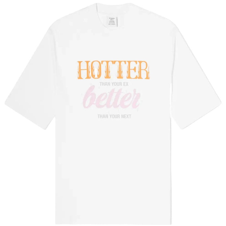 Vetements Hotter Than Your Ex T-Shirt White | Hype Vault Kuala Lumpur