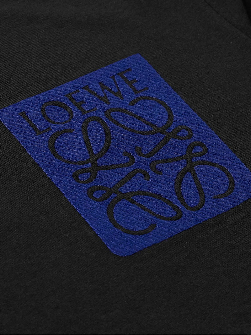 Loewe Blue Anagram T-Shirt Black Relaxed Fit | Hype Vault Kuala Lumpur Malaysia | Authentic luxury sneakers, streetwear, collectibles and accessories destination