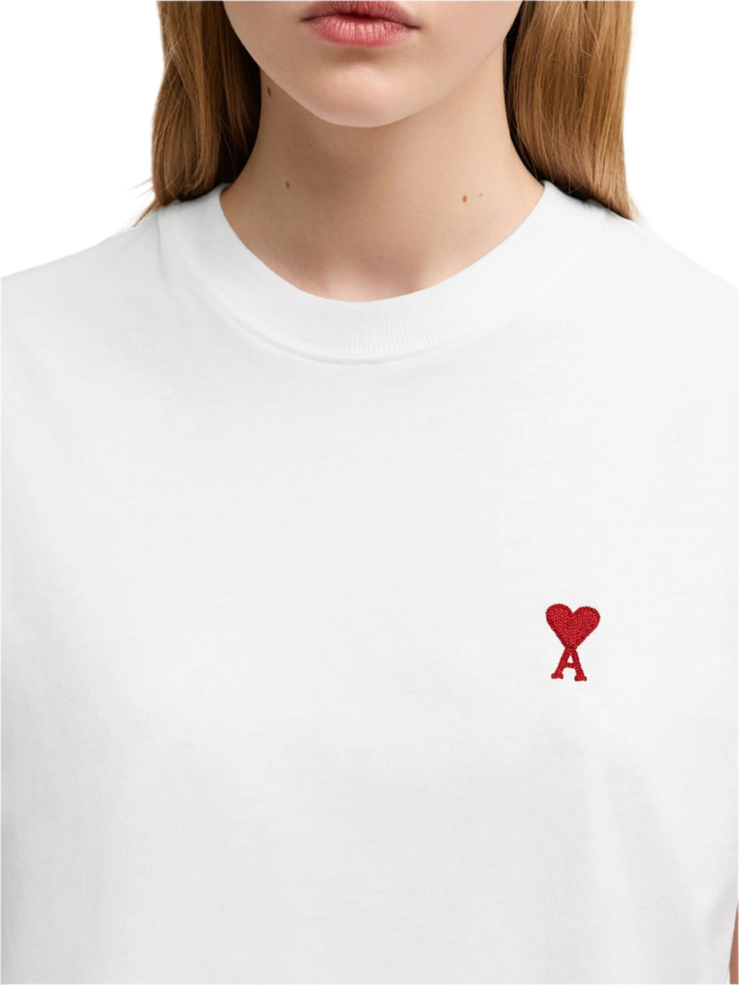 Ami de Coeur Embroidered T-shirt White | Hype Vault