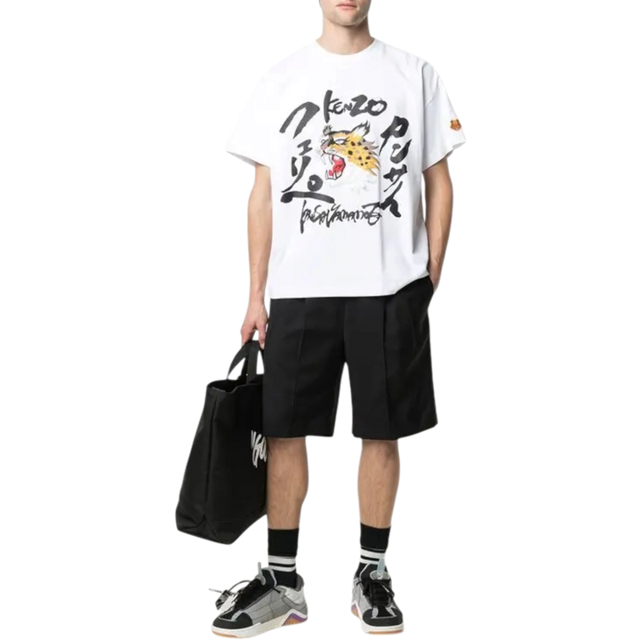 Kenzo Kansai Yamamoto Edition Seasonal Logo Boxy T-Shirt ‘White’ (SS21) - Hype Vault 