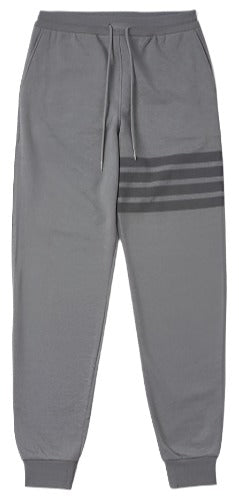 Thom Browne Striped Cotton Track Pants Grey | Hype Vault Kuala Lumpur