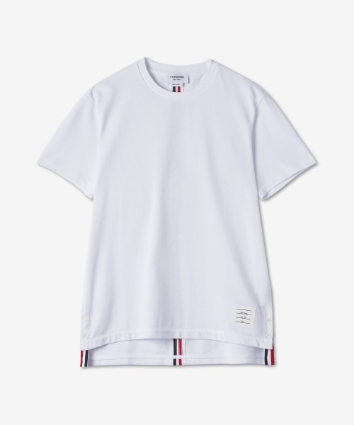 Thom Browne Centre-Back Stripe Piqué T-Shirt White | Hype Vault Kuala Lumpur