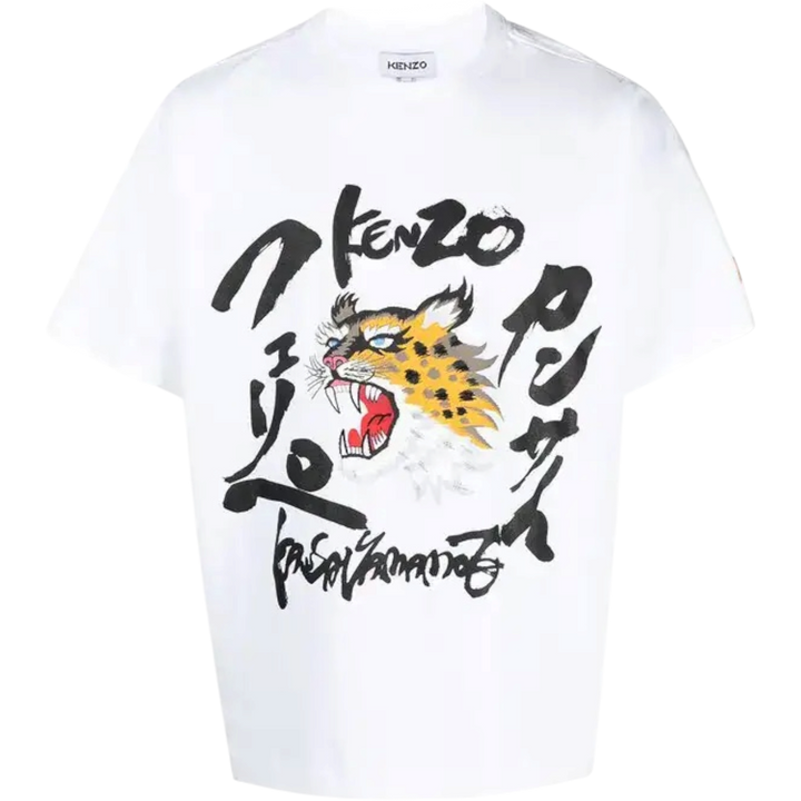 Kenzo Kansai Yamamoto Edition Seasonal Logo Boxy T-Shirt ‘White’ (SS21) - Hype Vault 