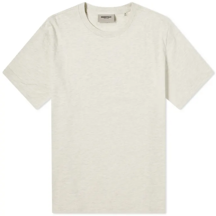 Fear Of God Essentials Short-Sleeve Tee ‘Light Heather Oatmeal’ Back Logo (SS21)