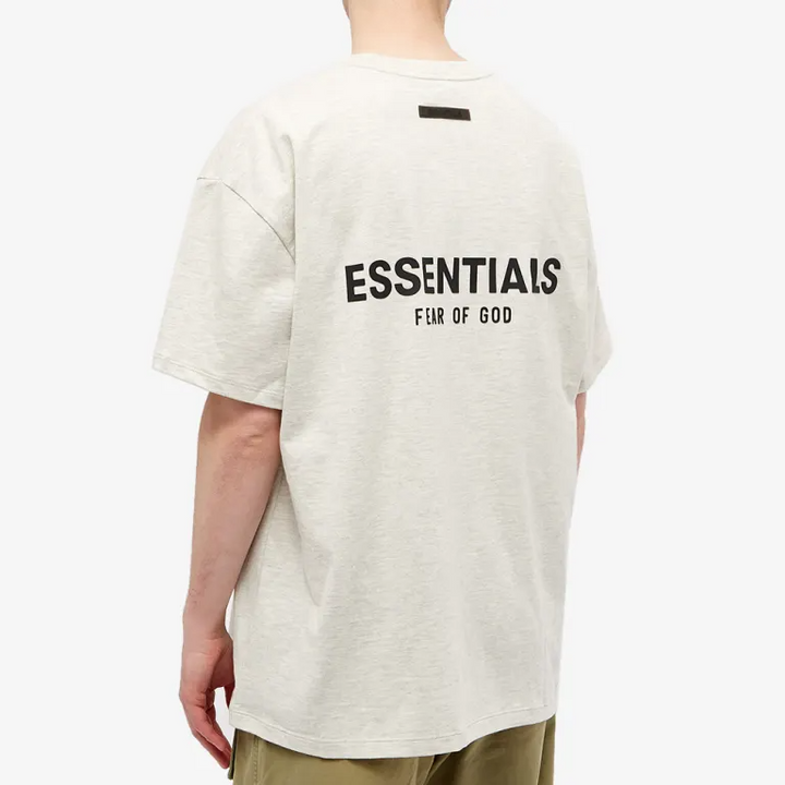 Fear Of God Essentials Short-Sleeve Tee ‘Light Heather Oatmeal’ Back Logo (SS21)