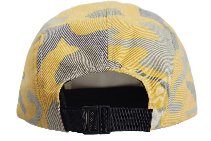 Supreme Washed Out Camo Camp Cap Yellow Camo (SS19)