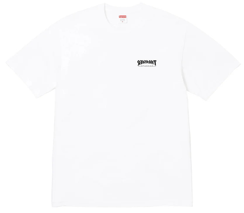 Supreme x Thrasher Cross Tee White