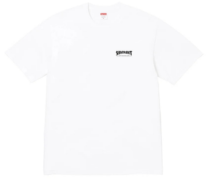 Supreme x Thrasher Cross Tee White