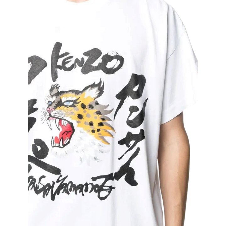 Kenzo Kansai Yamamoto Edition Seasonal Logo Boxy T-Shirt ‘White’ (SS21) - Hype Vault 