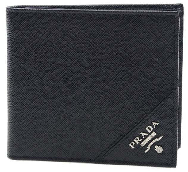 Prada Wallet Short Fold Wallet Black | Hype Vault Kuala Lumpur