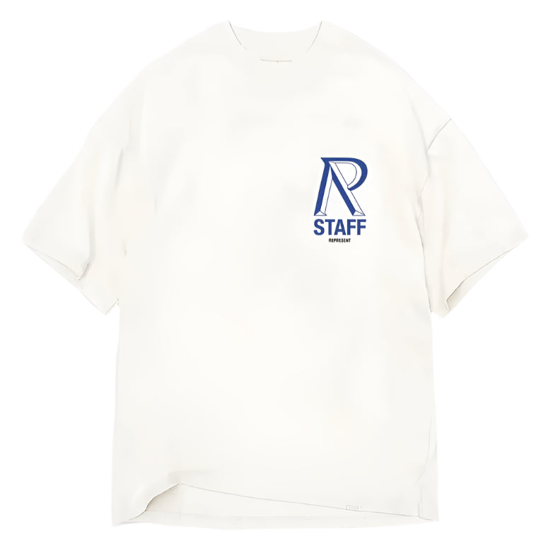 Represent London Initialism T-Shirt Flat White | Hype Vault