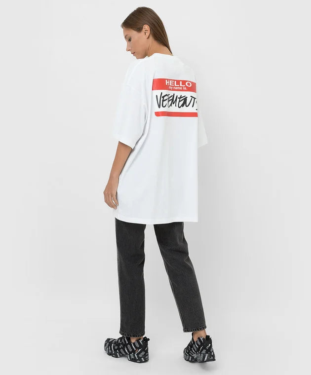 Vetements My Name Is Vetements T-Shirt White | Hype Vault Kuala Lumpur