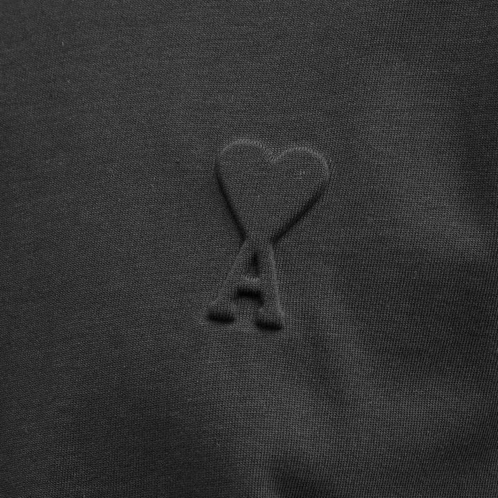 Ami Paris Logo Embossed T-Shirt ‘Black' | Hype Vault