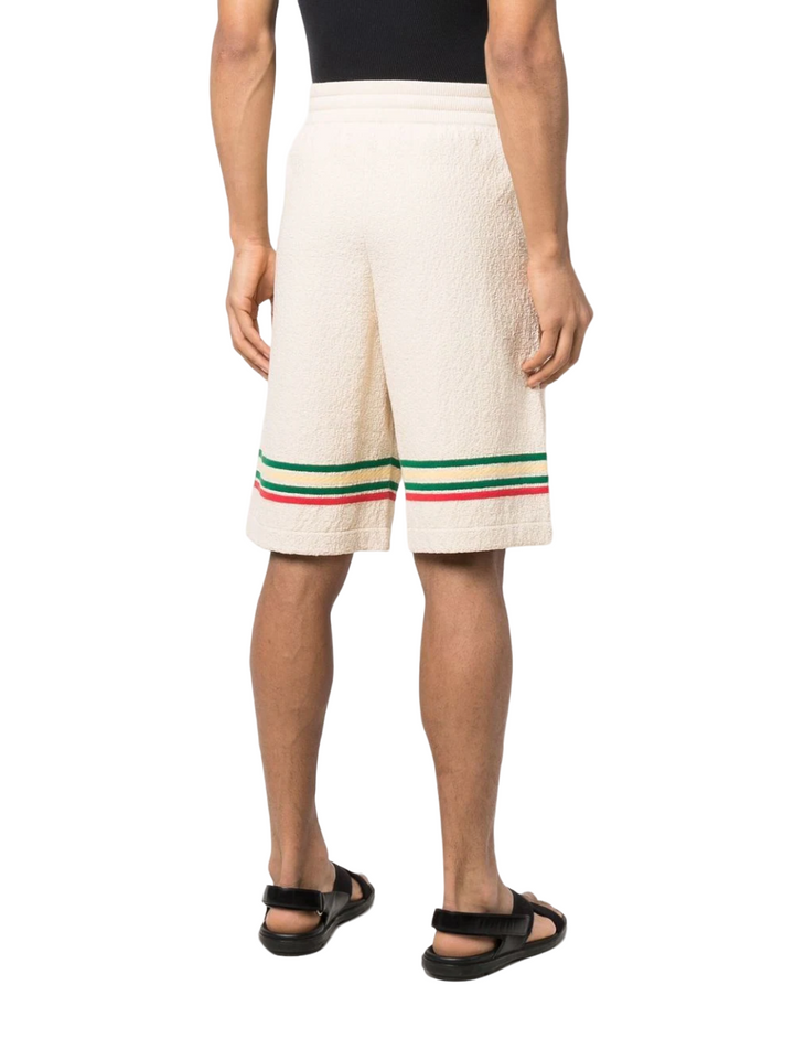 Jil Sander Stripe-Print Colored Shorts Beige | Hype Vault Kuala Lumpur 