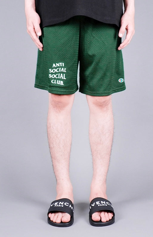 Anti Social Social Club x Champion Sports Green Shorts